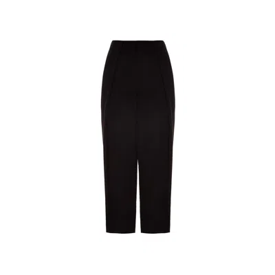 Balmain Viscose Pants Women In Black