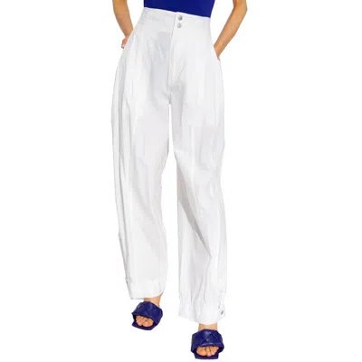 Bottega Veneta Loose-fitting Trousers In White