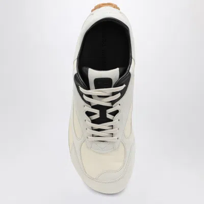 Bottega Veneta Sea Salt Suede And Nylon Orbit Flash Sneakers In Multi