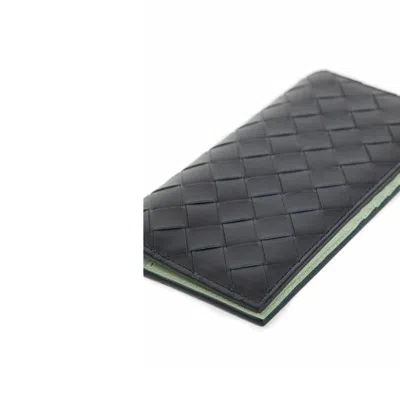 Bottega Veneta Slim Long Intrecciato Wallet In Premium Calf Leather