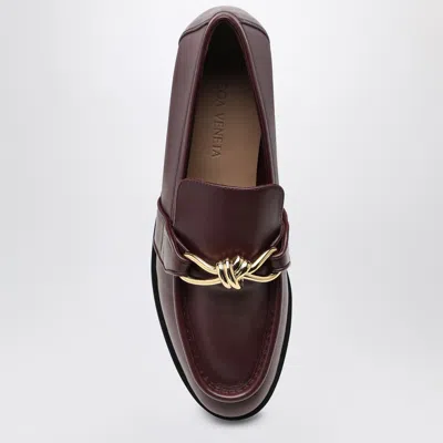 Bottega Veneta Astaire Embellished Leather Loafers In Burgundy