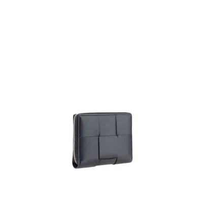 Bottega Veneta Zip Around Wallet Men In Black