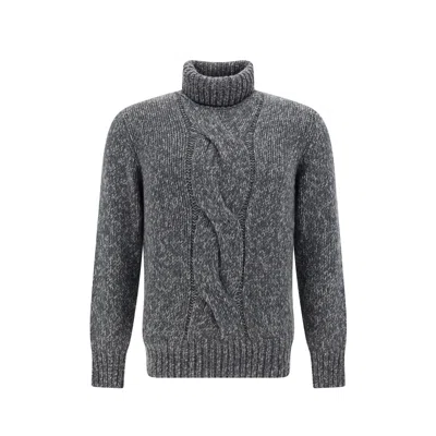 Brunello Cucinelli Man Turtleneck Grey Size 46 Cashmere In Gray
