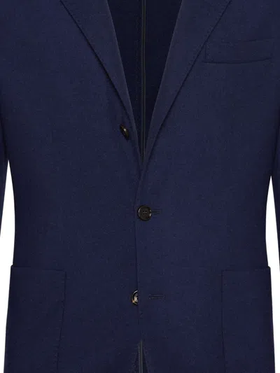 Brunello Cucinelli Single-breasted Cashmere Blazer In Blue