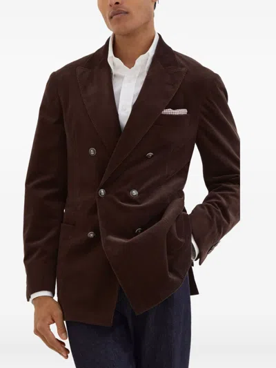 Brunello Cucinelli Brown Double-breasted Jacket
