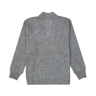Brunello Cucinelli Mohair Wool Pullover Women In Gray