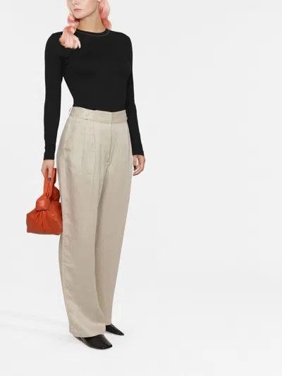 Brunello Cucinelli Women Cotton Crewneck Sweater In Black