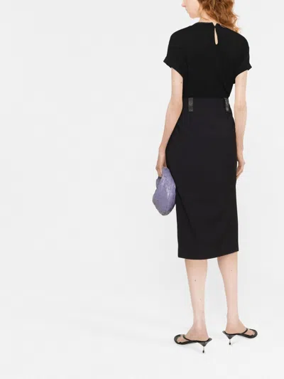 Brunello Cucinelli Short-sleeved T-shirt With Rolled Sleeves And Keyhole Detail In Black