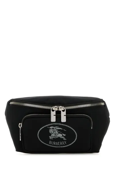 Burberry Men Black Canvas Belt Bag