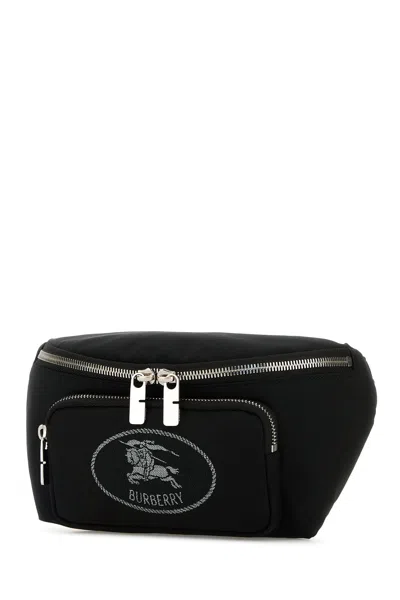 Burberry Men Black Canvas Belt Bag