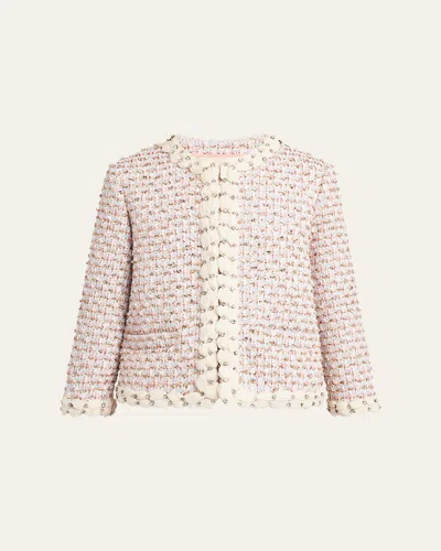 Valentino Garavani Embroidered Ribbon Tweed Jacket
