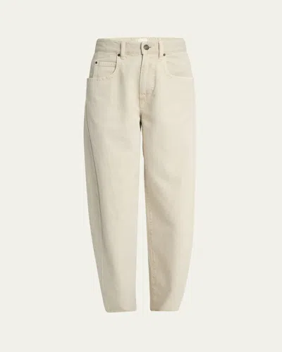Isabel Marant Oriane Barrel Leg Jeans In Neutral