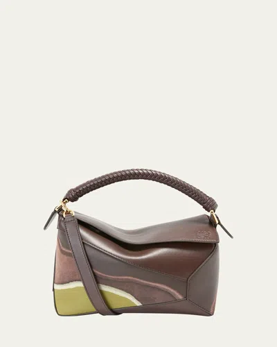 Loewe Puzzle Edge Landscape Small Bag In Multi