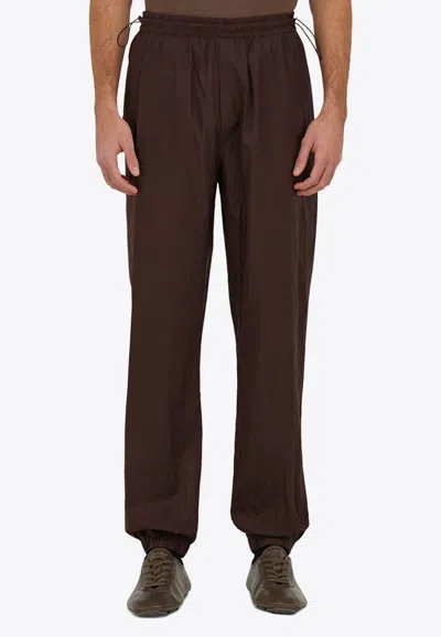 Ferragamo Logo Patch Drawstring Track Pants