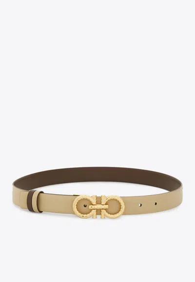Ferragamo Gancini Reversible Leather Belt