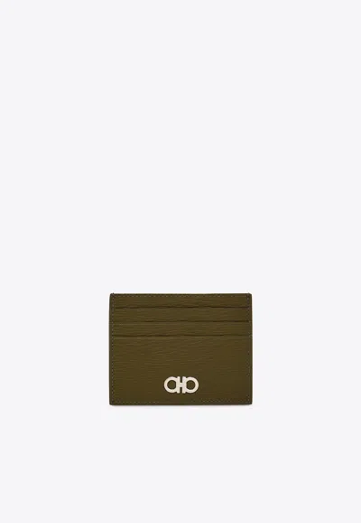 Ferragamo Gancini Leather Cardholder