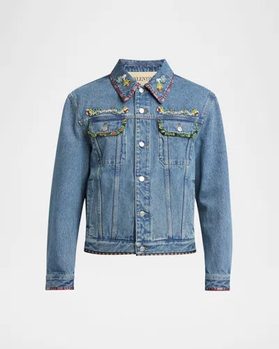 Valentino Denim Jackets Embroideries