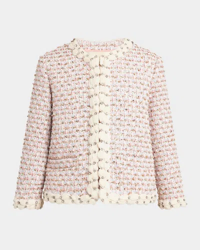Valentino Garavani Embroidered Ribbon Tweed Jacket