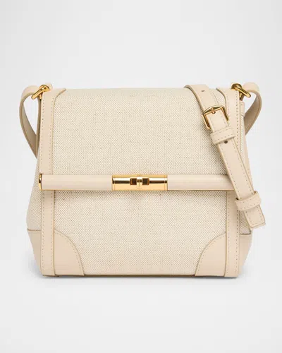 Dolce & Gabbana Marlene Flap Linen Crossbody Bag
