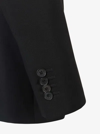 Isaia Wool Single-breasted Suit In Black