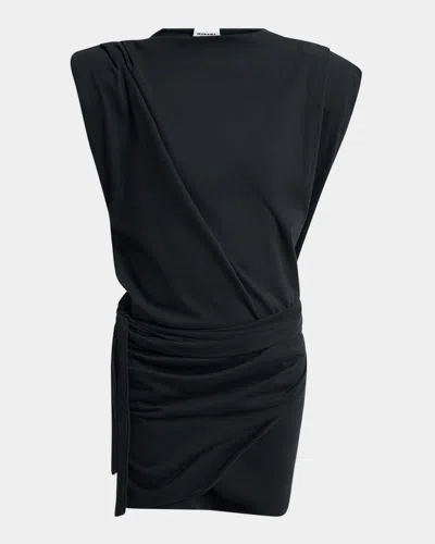 Isabel Marant Marielle Strong-shoulder Wrap Mini Dress
