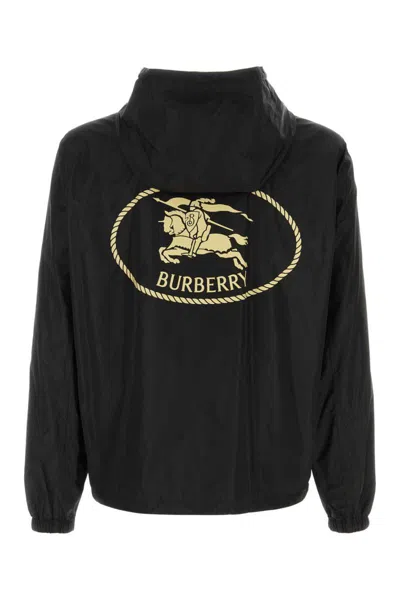Burberry Black Newport Jackets In Black