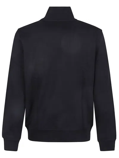 Diesel S-ginni Black Sweatshirt With High Neck And Logo Embroidery On The Front In Cotton Man In Black