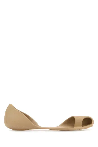 Balenciaga Flat Sole Open Toe Eva Zero Sneakers In Neutral