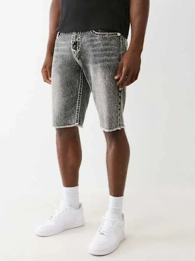 True Religion Ricky Super T Frayed Short In Gray