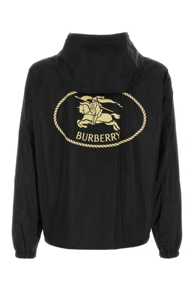 Burberry Black Newport Jackets In Black