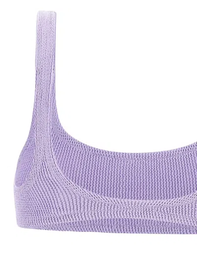 Mc2 Saint Barth Naima Lilac Lurex Bralette Top In Purple