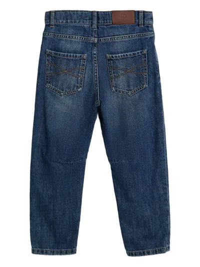 Brunello Cucinelli Cotton Jeans In Blue