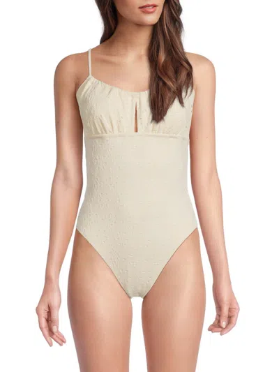 Red Carter Women's Balconette One-piece Swimsuit In Neutral