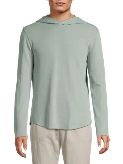 Vince Men's Relaxed Cotton-blend Hoodie In Green