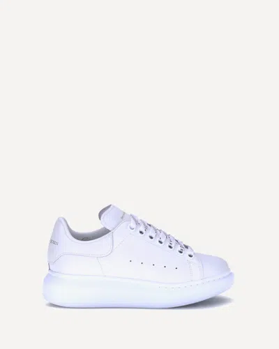 Alexander Mcqueen Leather Sneakers In White