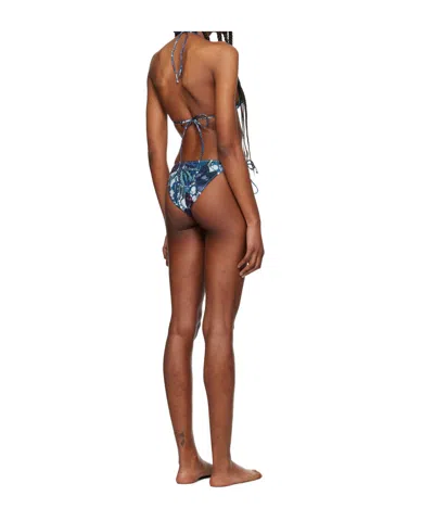 Jean Paul Gaultier Printed Bikini In Blue
