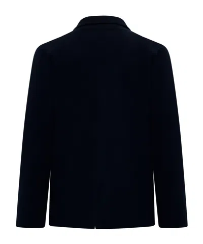 Roberto Collina Long Sleeved Knitted Blazer In Black