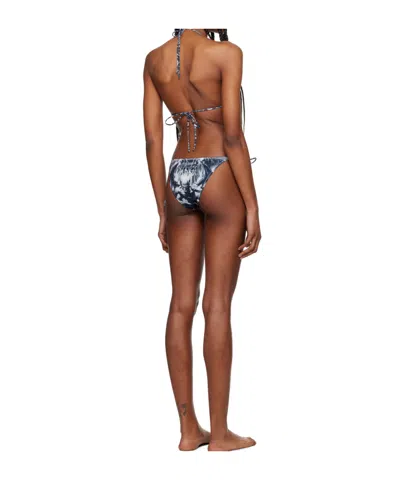 Jean Paul Gaultier Printed Bikini In Blue
