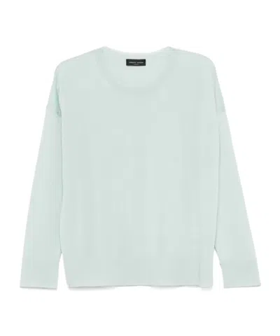Roberto Collina Loose Fit Merino Wool Crewneck Jumper In White