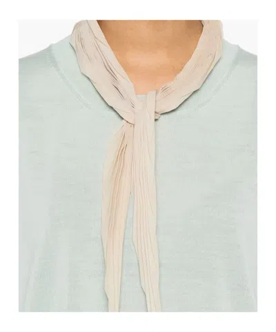 Roberto Collina Loose Fit Merino Wool Crewneck Jumper In White
