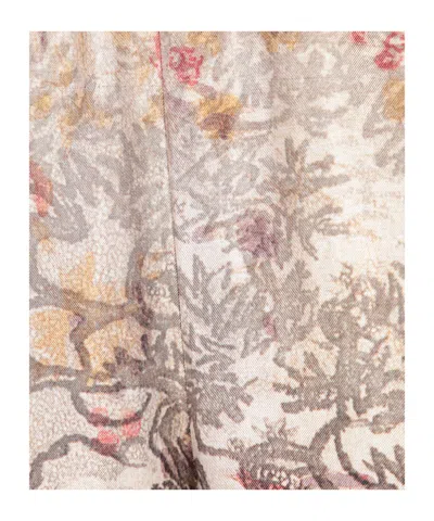 Pierre-louis Mascia Red-beige Print Trousers In Multi