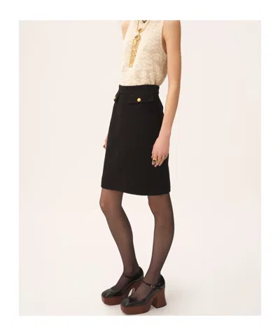 Chloé Straight Skirt In Black