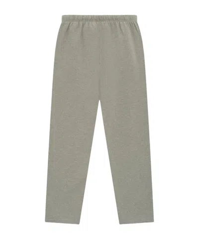 Essentials Elastic Drawstring Waist Track Pants In Gray