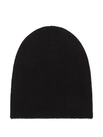 Dsquared2 Ribbed Knit Hat In Black
