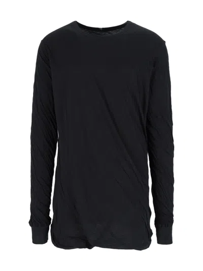 Rick Owens Double Long-sleeve T-shirt In Black
