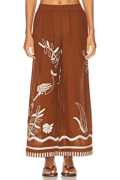 Eres Octopus Pant In Brown