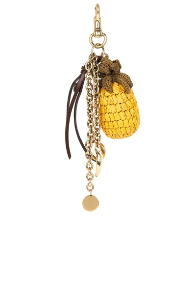 Chloé Pineapple Symbols Keychain