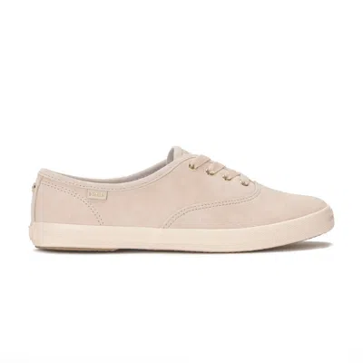Keds Women's Champion Luxe Suede Lace Up Leather Sneakers