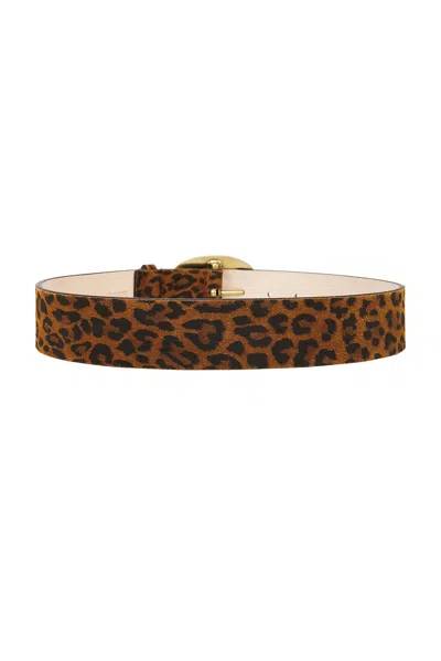 Isabel Marant Dara Leopard-print Suede Belt