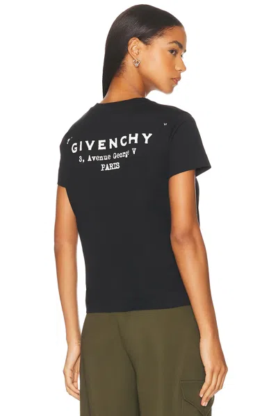 Givenchy Short Sleeve T-shirt In Black